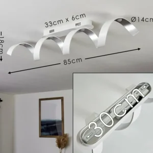 hofstein Plafonnier Rezat LED Blanc, 1 lumière* Lampes Modernes