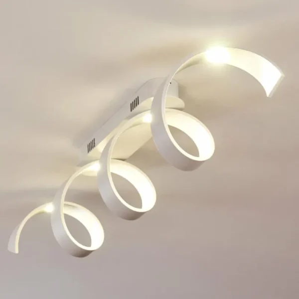hofstein Plafonnier Rezat LED Blanc, 1 lumière* Lampes Modernes