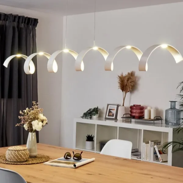 hofstein Plafonnier Rezat LED Blanc, 1 lumière* Lampes Modernes