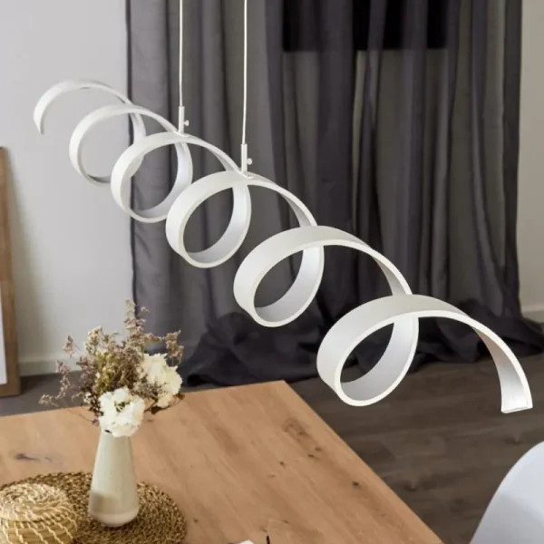 hofstein Plafonnier Rezat LED Blanc, 1 lumière* Lampes Modernes