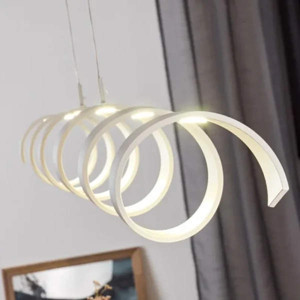 hofstein Plafonnier Rezat LED Blanc, 1 lumière* Lampes Modernes