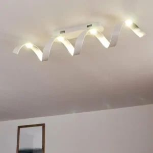 hofstein Plafonnier Rezat LED Blanc, 1 lumière* Lampes Modernes