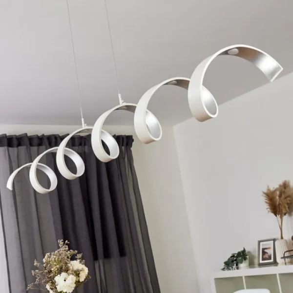 hofstein Plafonnier Rezat LED Blanc, 1 lumière* Lampes Modernes