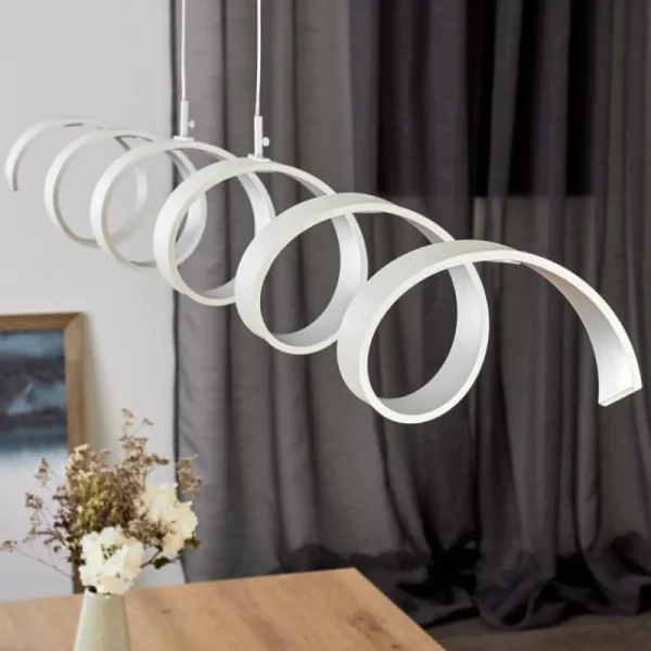 hofstein Plafonnier Rezat LED Blanc, 1 lumière* Lampes Modernes