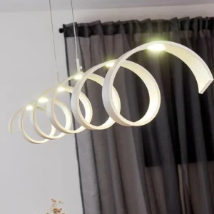 hofstein Plafonnier Rezat LED Blanc, 1 lumière* Lampes Modernes
