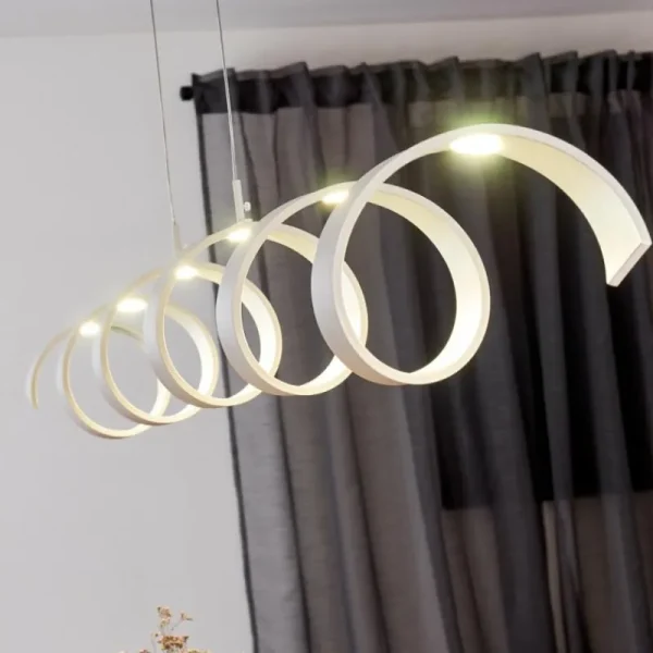 hofstein Plafonnier Rezat LED Blanc, 1 lumière* Lampes Modernes