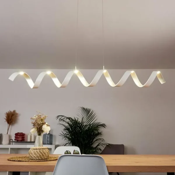 hofstein Plafonnier Rezat LED Blanc, 1 lumière* Lampes Modernes