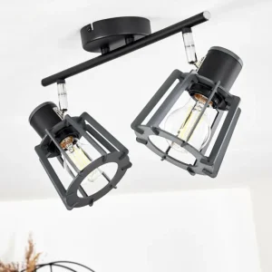 hofstein Plafonnier Rieti Noir, 2 lumières* Lampes Modernes