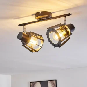 hofstein Plafonnier Rieti Noir, 2 lumières* Lampes Modernes
