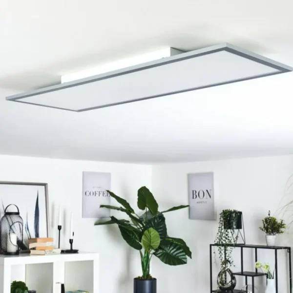 hofstein Plafonnier Ringuelet LED Blanc, 1 lumière, Télécommandes* Lampes Modernes