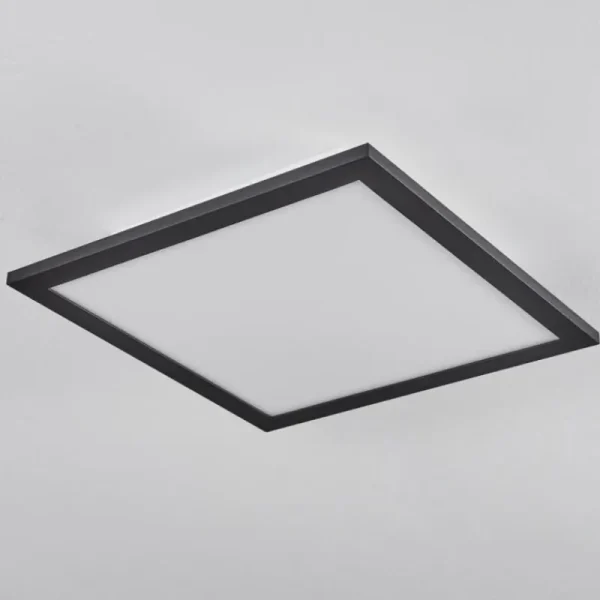 hofstein Plafonnier Ringuelet LED Noir, Blanc, 1 lumière, Télécommandes* Lampes Modernes