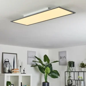 hofstein Plafonnier Ringuelet LED Blanc, 1 lumière, Télécommandes* Lampes Modernes