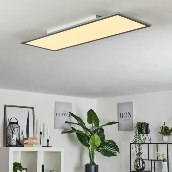 hofstein Plafonnier Ringuelet LED Blanc, 1 lumière, Télécommandes* Lampes Modernes