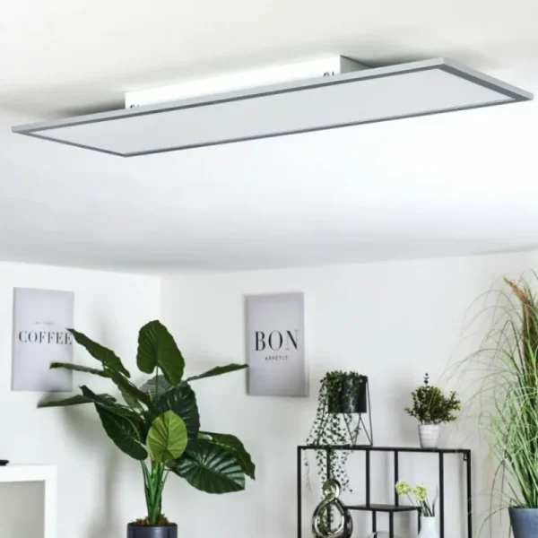 hofstein Plafonnier Ringuelet LED Blanc, 1 lumière, Télécommandes* Lampes Modernes