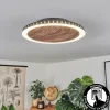 hofstein Plafonnier Rocha LED Brun, Couleur bois, Noir, 1 lumière* Lampes Modernes
