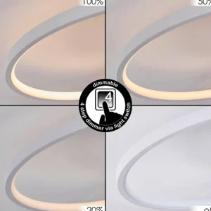 hofstein Plafonnier Rodekro Blanc, 1 lumière* Lampes Modernes