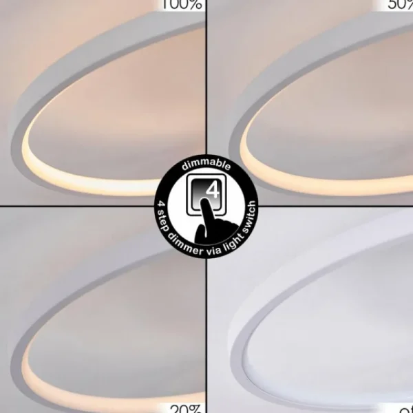 hofstein Plafonnier Rodekro Blanc, 1 lumière* Lampes Modernes