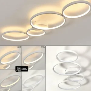 hofstein Plafonnier Rodekro LED Blanc, 1 lumière* Lampes Modernes