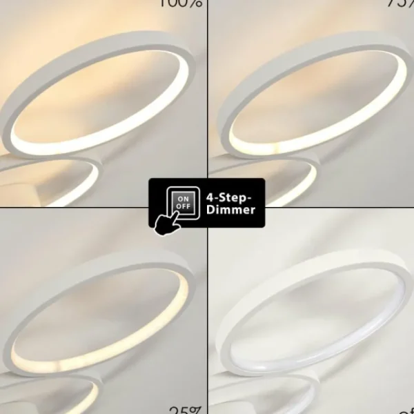 hofstein Plafonnier Rodekro LED Blanc, 1 lumière* Lampes Modernes