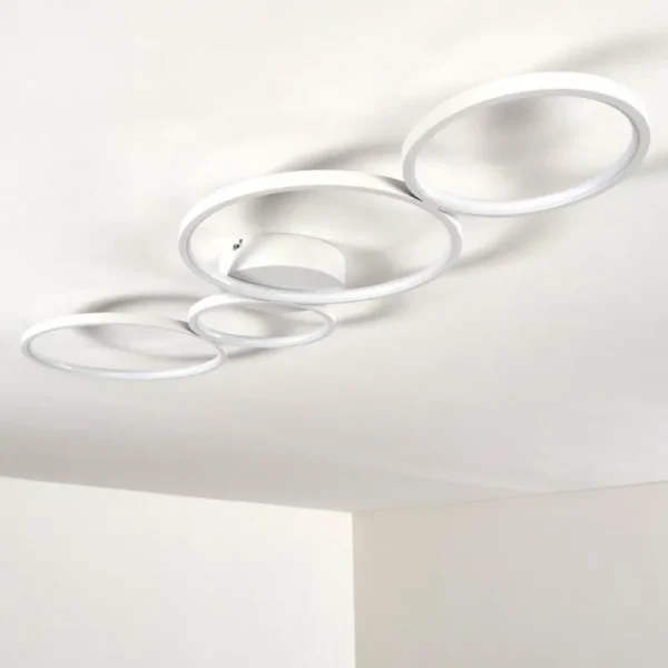 hofstein Plafonnier Rodekro LED Blanc, 1 lumière* Lampes Modernes