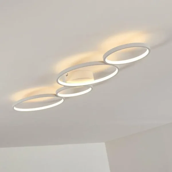hofstein Plafonnier Rodekro LED Blanc, 1 lumière* Lampes Modernes