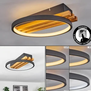 hofstein Plafonnier Rodekro LED Écru, Noir, 1 lumière* Lampes Modernes