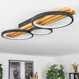 hofstein Plafonnier Rodekro LED Écru, Noir, 1 lumière* Lampes Modernes