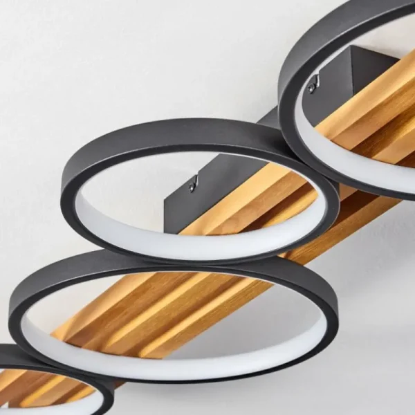 hofstein Plafonnier Rodekro LED Écru, Noir, 1 lumière* Lampes Modernes