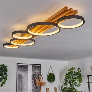 hofstein Plafonnier Rodekro LED Écru, Noir, 1 lumière* Lampes Modernes