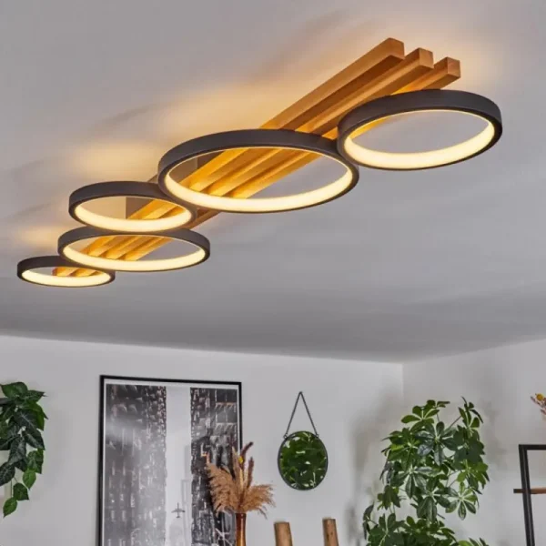 hofstein Plafonnier Rodekro LED Écru, Noir, 1 lumière* Lampes Modernes