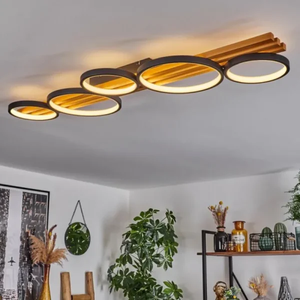 hofstein Plafonnier Rodekro LED Écru, Noir, 1 lumière* Lampes Modernes