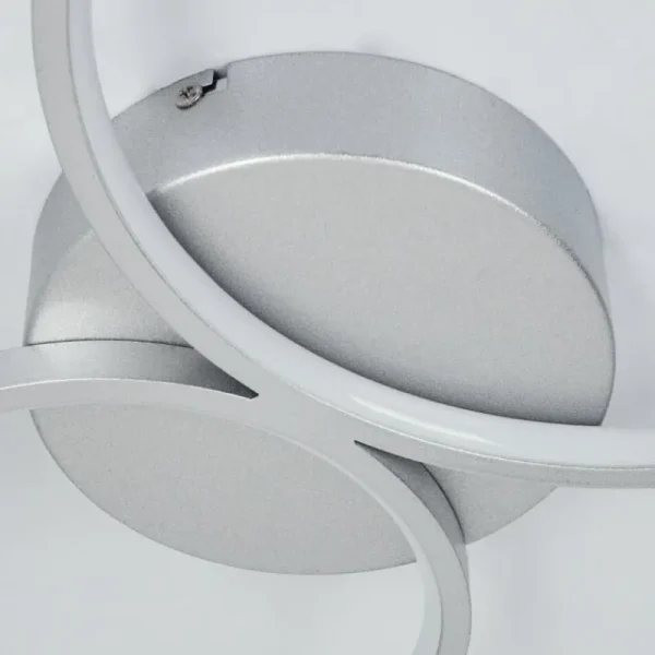 hofstein Plafonnier Rodekro LED Nickel mat, 4 lumières* Lampes Modernes
