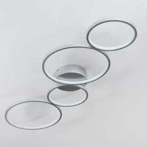 hofstein Plafonnier Rodekro LED Nickel mat, 4 lumières* Lampes Modernes