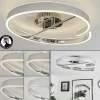 hofstein Plafonnier Rosemond LED Chrome, Blanc, 1 lumière* Lampes Modernes