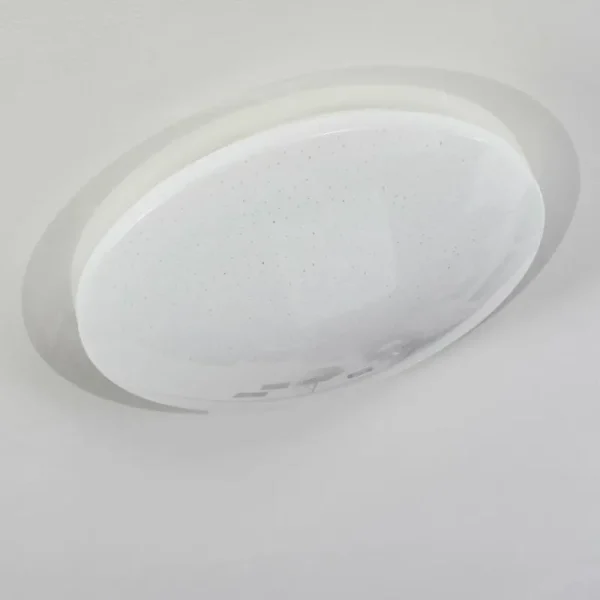 hofstein Plafonnier Rosenga LED Blanc, 1 lumière, Télécommandes* Lampes En Verre