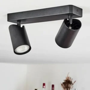 hofstein Plafonnier Rubeltein Noir, 2 lumières* Lampes Modernes
