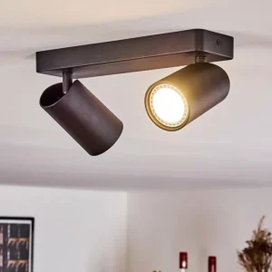 hofstein Plafonnier Rubeltein Noir, 2 lumières* Lampes Modernes