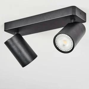 hofstein Plafonnier Rubeltein Noir, 2 lumières* Lampes Modernes
