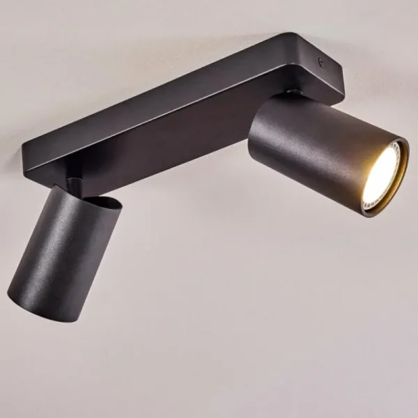 hofstein Plafonnier Rubeltein Noir, 2 lumières* Lampes Modernes