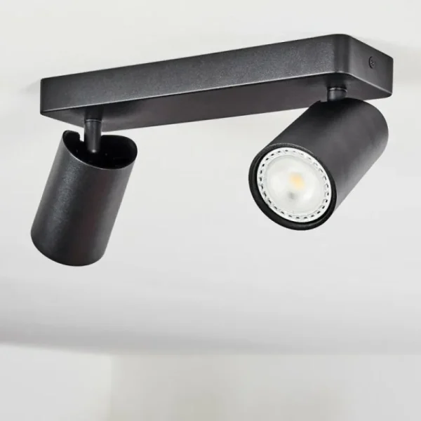 hofstein Plafonnier Rubeltein Noir, 2 lumières* Lampes Modernes