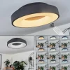hofstein Plafonnier Sachseln LED Noir, 1 lumière* Lampes Modernes