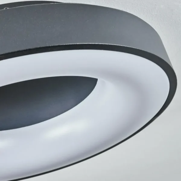 hofstein Plafonnier Sachseln LED Noir, 1 lumière* Lampes Modernes