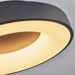 hofstein Plafonnier Sachseln LED Noir, 1 lumière* Lampes Modernes
