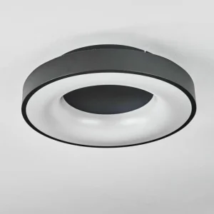 hofstein Plafonnier Sachseln LED Noir, 1 lumière* Lampes Modernes