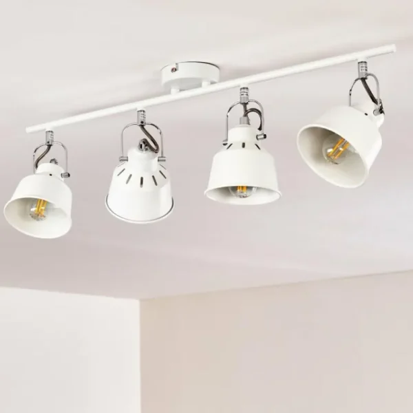 hofstein Plafonnier Safari Blanc, 4 lumières* Lampes Modernes
