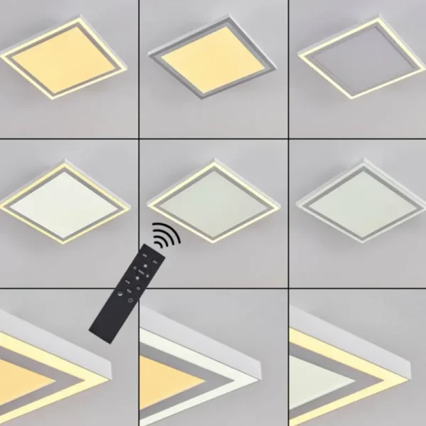 hofstein Plafonnier Salamo LED Blanc, 2 lumières* Lampes Modernes