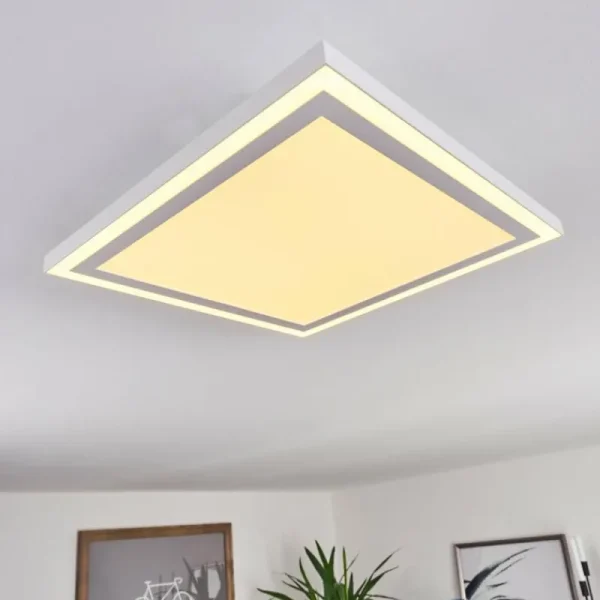 hofstein Plafonnier Salamo LED Blanc, 2 lumières* Lampes Modernes
