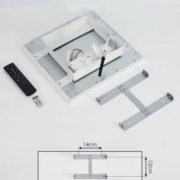 hofstein Plafonnier Salamo LED Blanc, 2 lumières* Lampes Modernes
