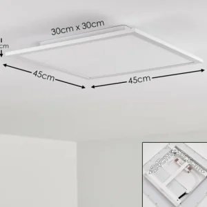 hofstein Plafonnier Salmi LED Blanc, 1 lumière* Lampes Modernes