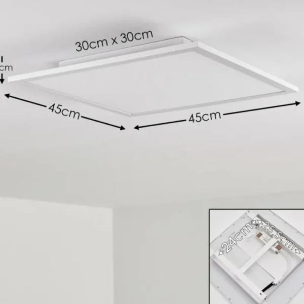 hofstein Plafonnier Salmi LED Blanc, 1 lumière* Lampes Modernes